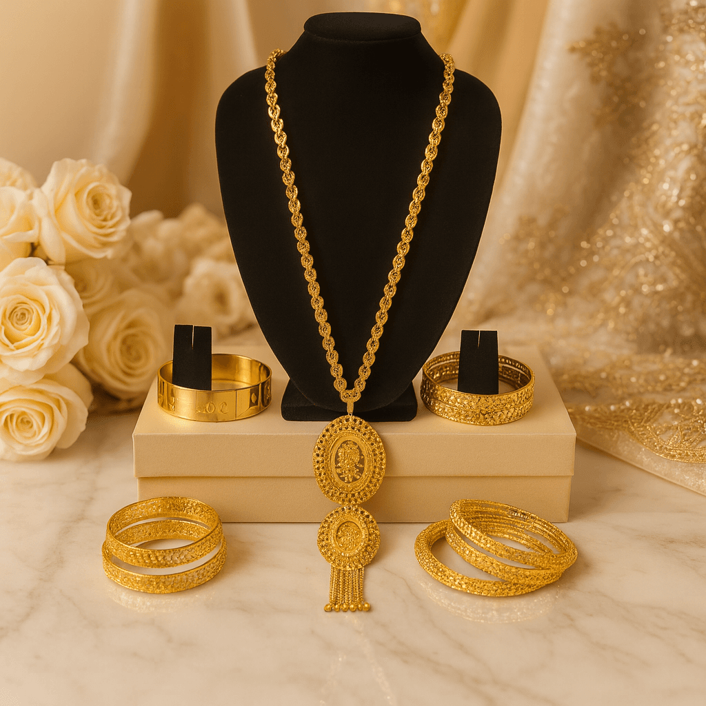 Traditional Gold Plated Jewellery Set